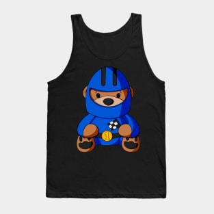 Race Car Teddy Bear Tank Top